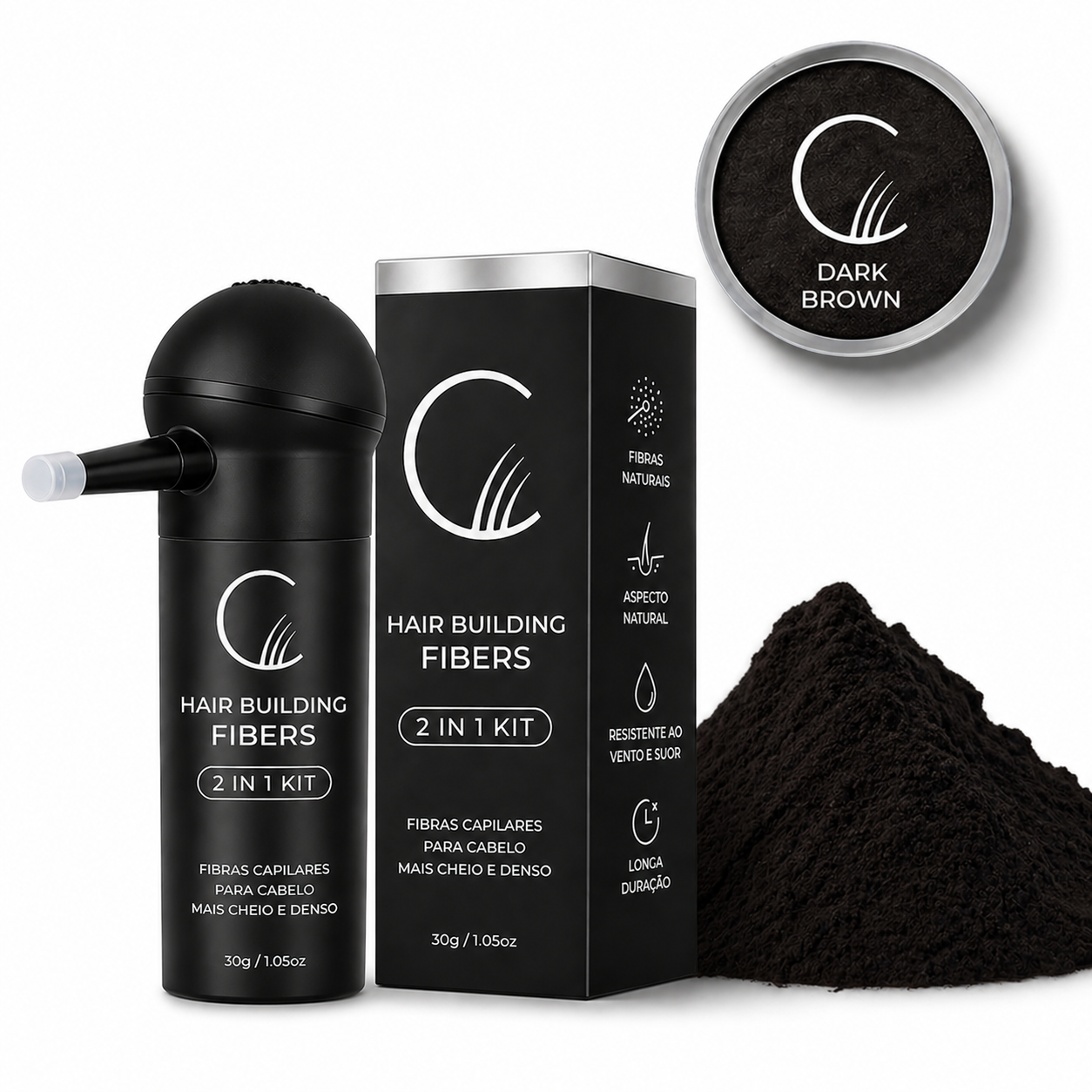 CoverUp Hair Fibers – Fuller Hair in Seconds